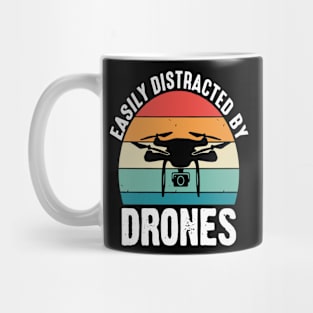 Easily Distracted By Drone Vintage Mug